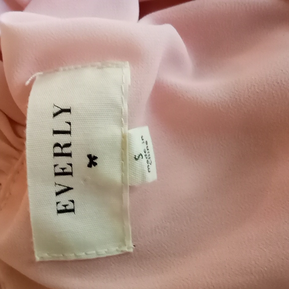 Everly Light Pink Halter Flowy Shift Maxi Dress Sz Small - Picture 5 of 5